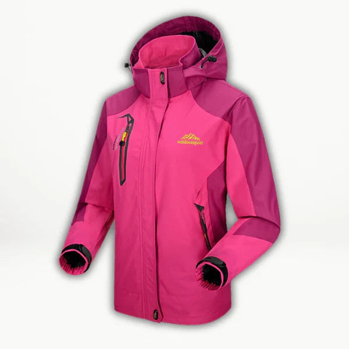 regenjacke-damen-kapuze-colorblock