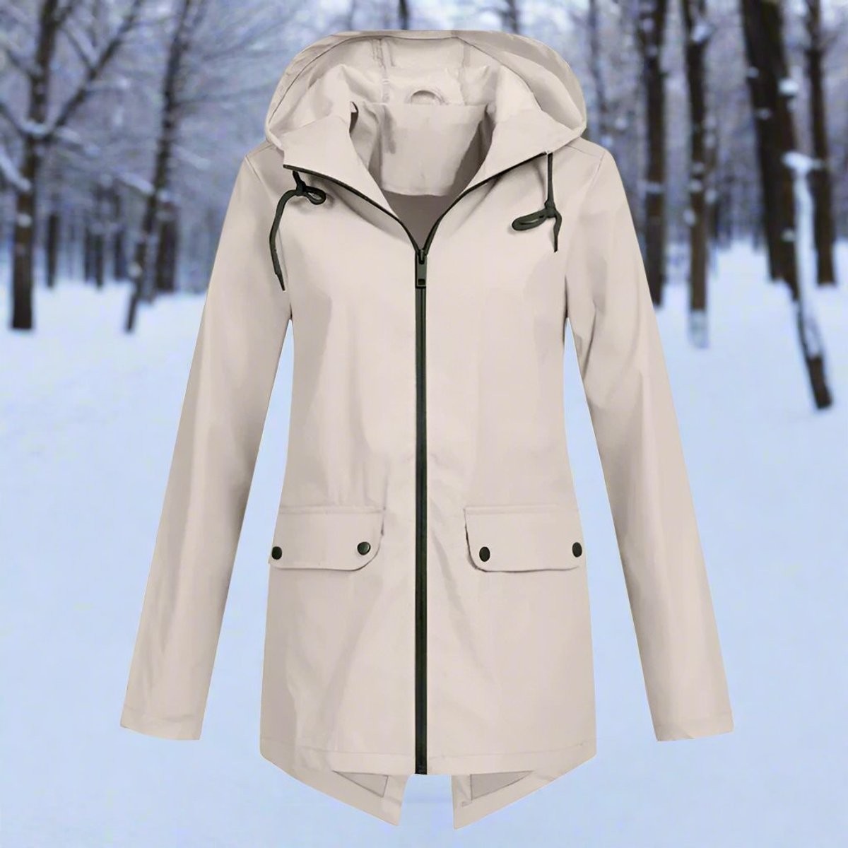 regenjacke-damen-kapuze-longline