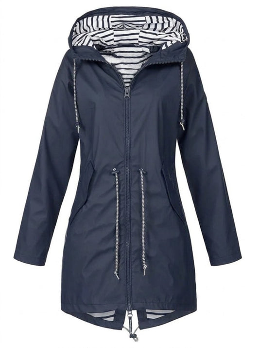 regenjacke-damen-kapuze-tunnelzug