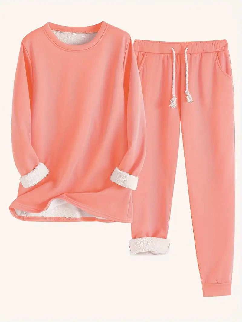 set-damen-fleece-jogger
