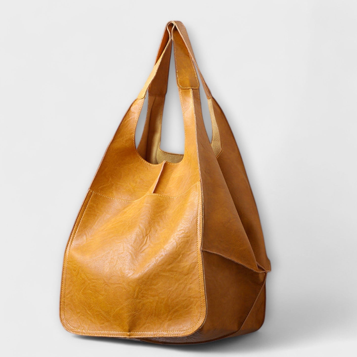 Elegant Oversized Tote Bag for Women Cut-Out-Handle Slouchy