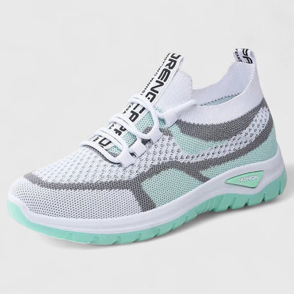 Comfortable Sneakers for Women Mesh Lace-Up Chunky-Sole