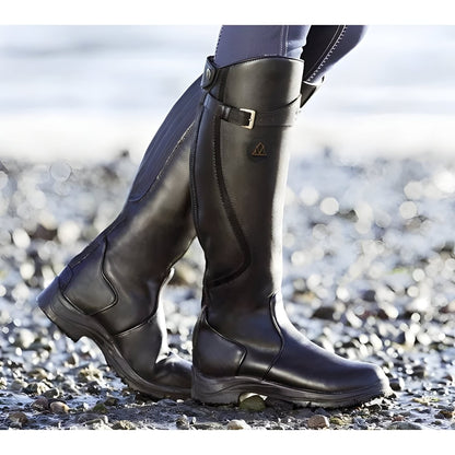 stiefel-damen-kniehoch-wasserdicht-leder