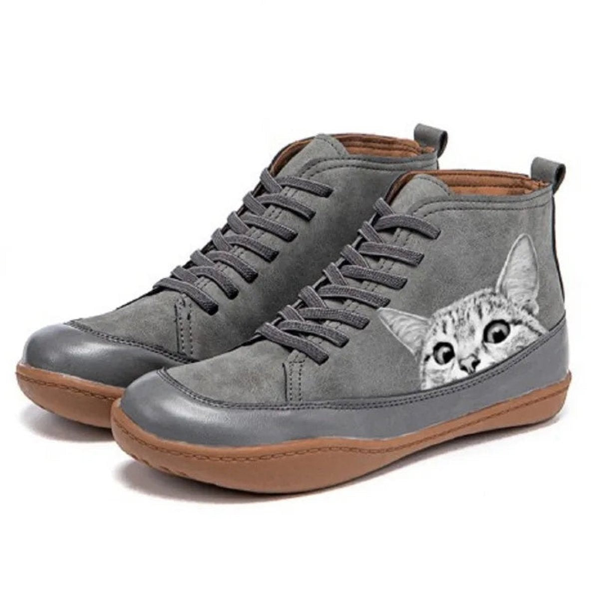 stiefeletten-damen-high-top-katzenprint