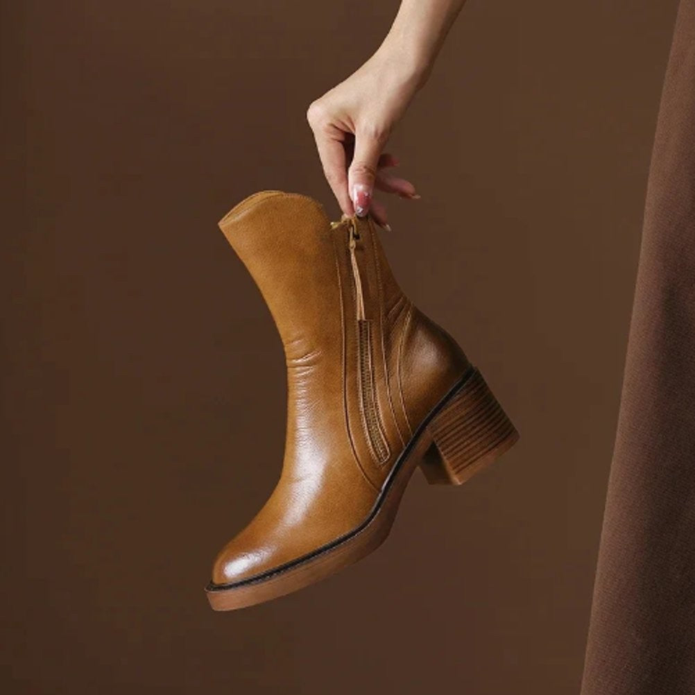 stiefeletten-damen-leder-blockabsatz-reissverschluss