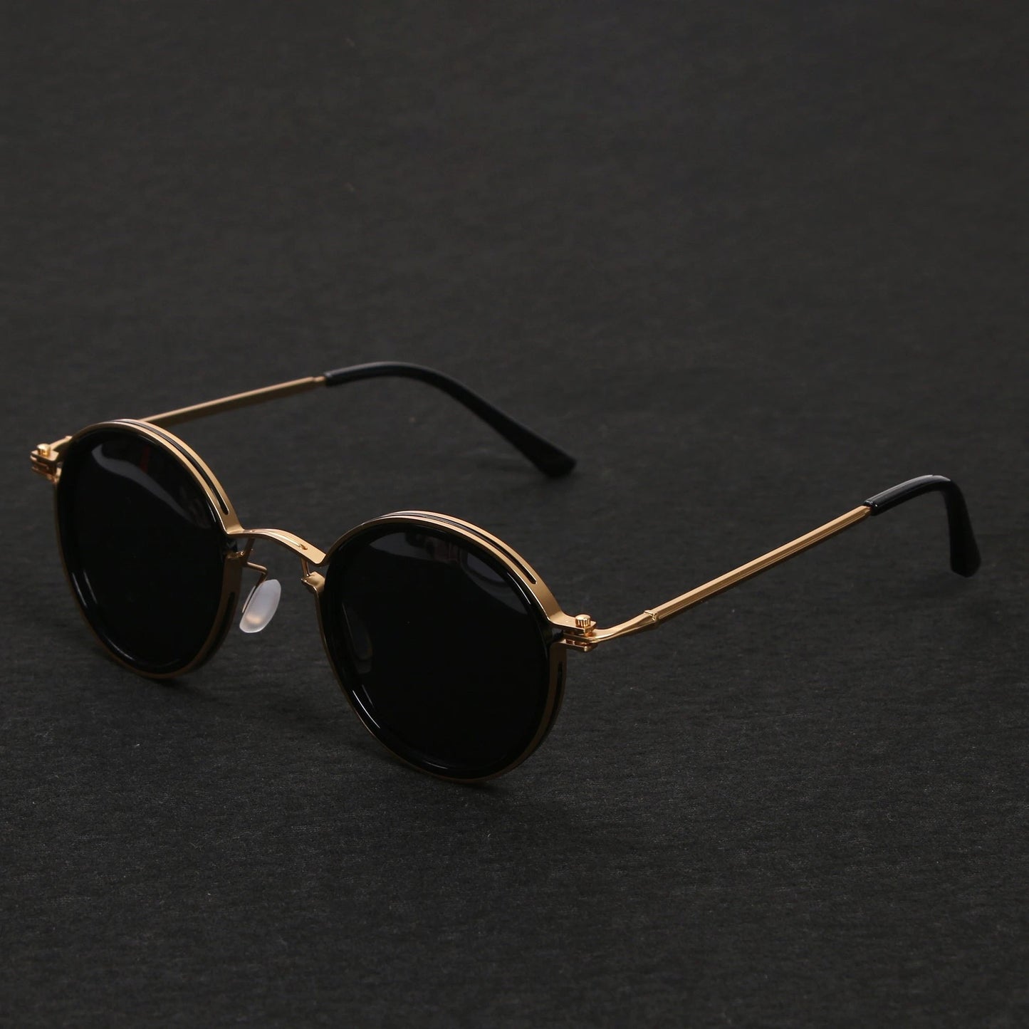 Stylish Round-Frame Sunglasses for Women Polarized Metal