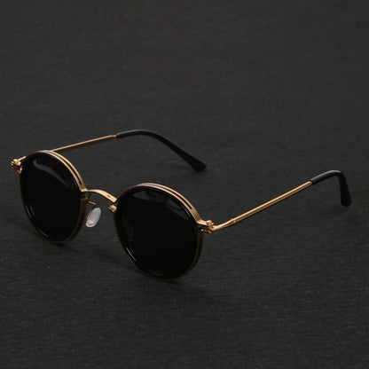 Stylish Round-Frame Sunglasses for Women Polarized Metal