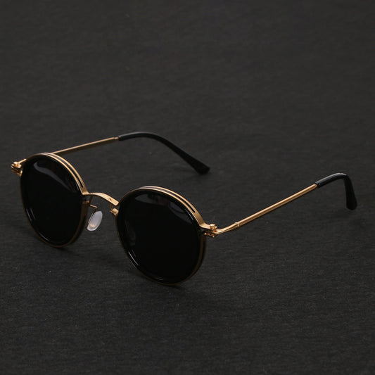 Stylish Round-Frame Sunglasses for Women Polarized Metal