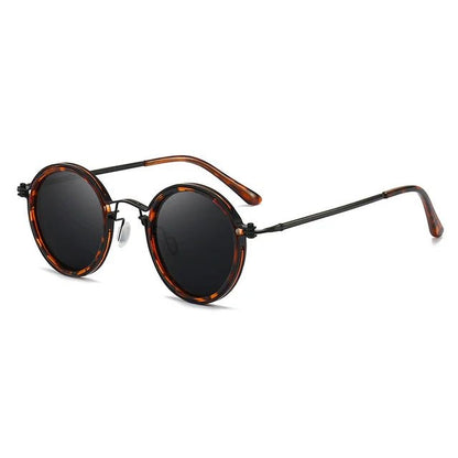 Stylish Round-Frame Sunglasses for Women Polarized Metal