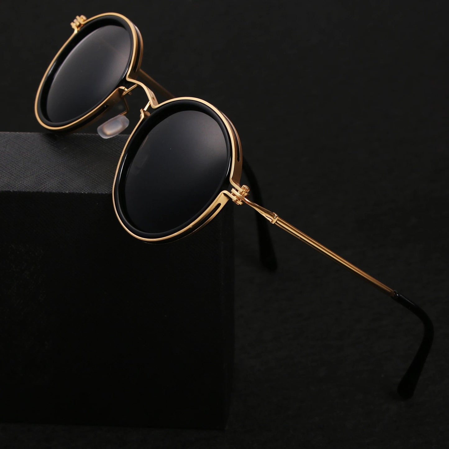 Stylish Round-Frame Sunglasses for Women Polarized Metal