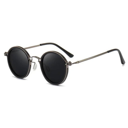 Stylish Round-Frame Sunglasses for Women Polarized Metal