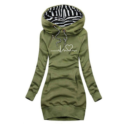 sweatshirt-kleid-damen-kapuze-langarm