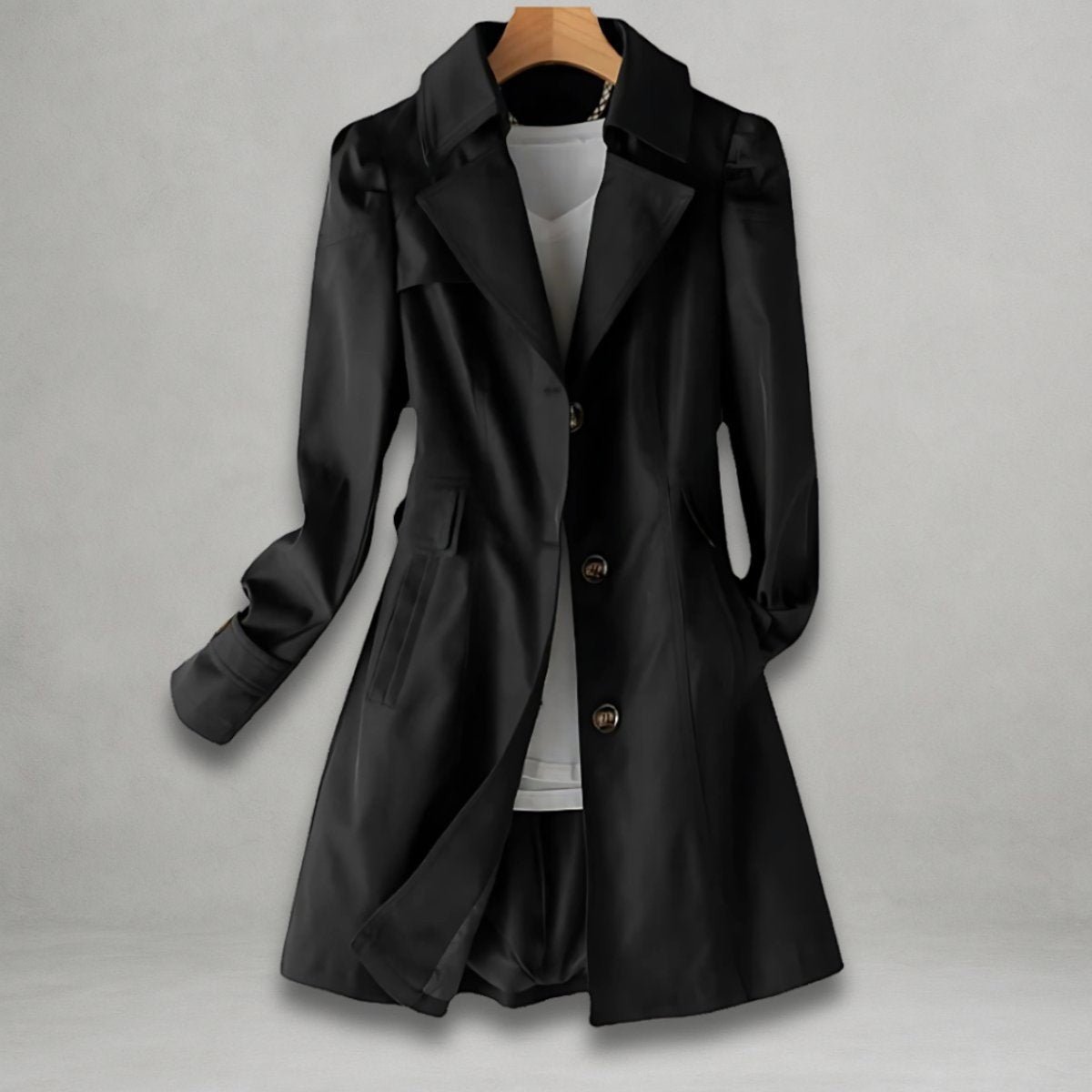trenchcoat-damen-reverskragen-einreiher