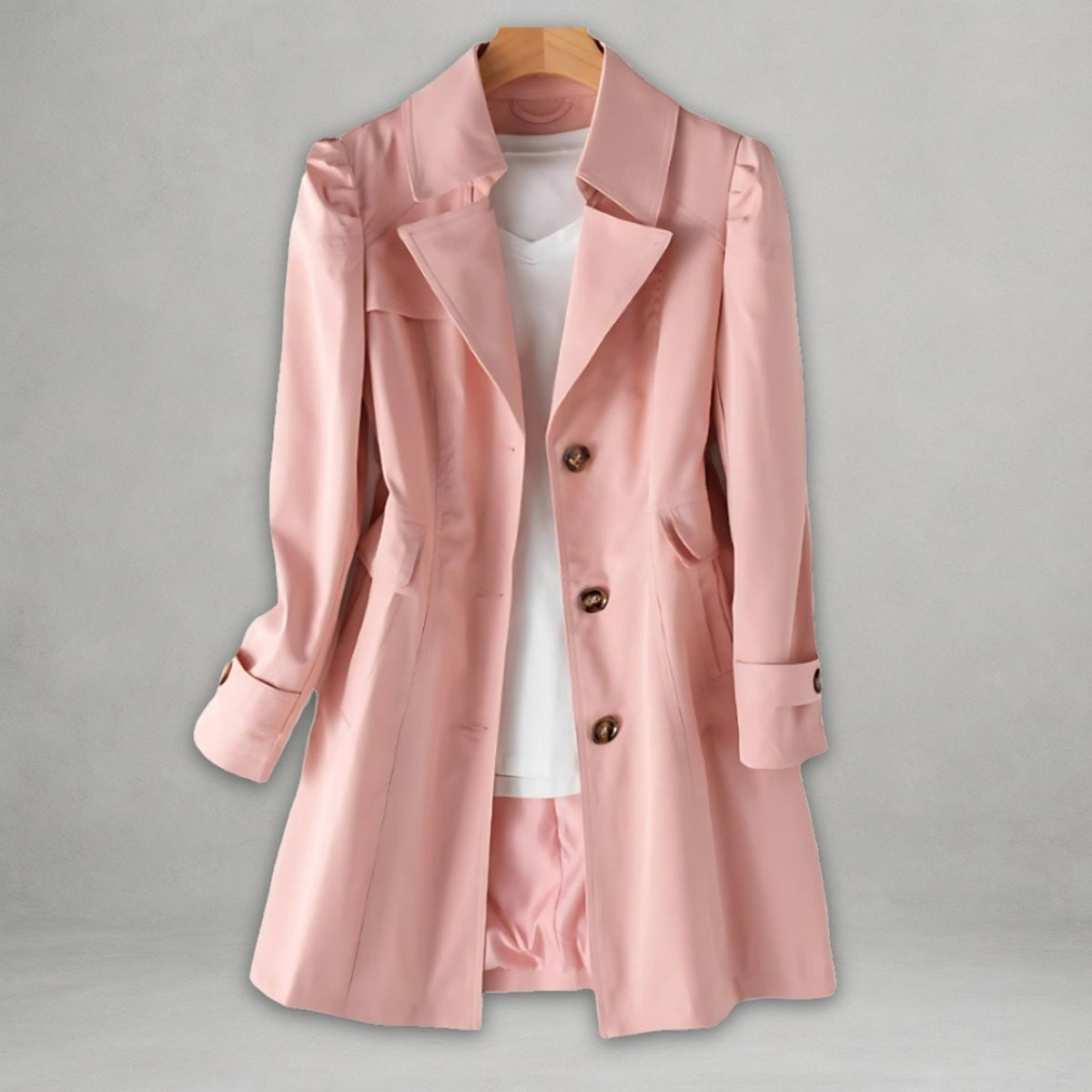 trenchcoat-damen-reverskragen-einreiher