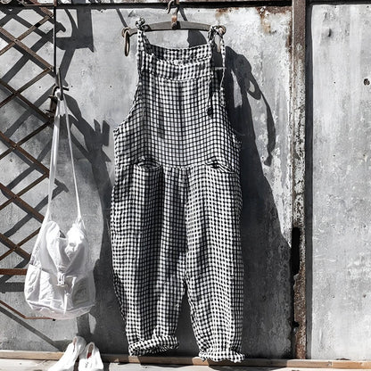 Effortless Overalls for Women Striped Loose-Fit