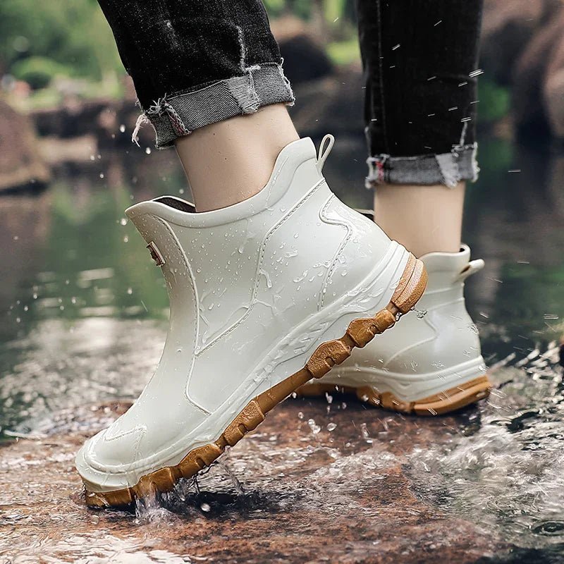 Comfortable Waterproof Ankle Boots for Women Chelsea Slip-On