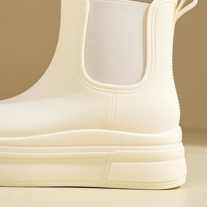 Comfortable Waterproof Chelsea Boots for Women Platform Ankle