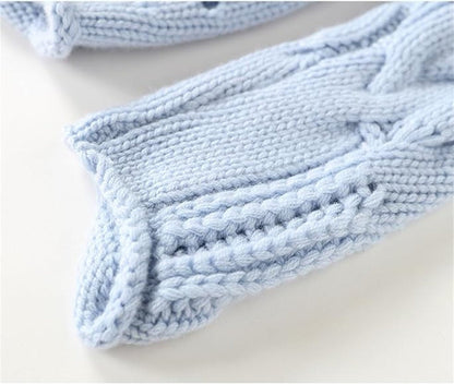 Comfortable Turtleneck Sweater for Women Cable-Knit Loose-Fit