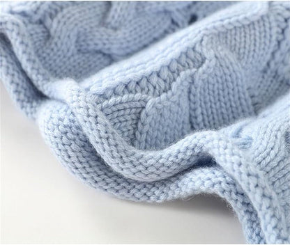 Comfortable Turtleneck Sweater for Women Cable-Knit Loose-Fit