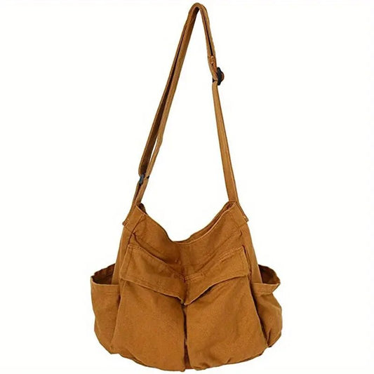 Effortless Shoulder Bag for Women Multi-Pocket Slouchy Crossbody