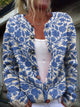Blue Floral Print / S