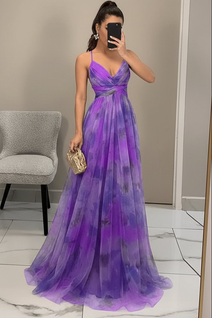 Elegant Maxi Dress for Women Floral Tulle Sleeveless