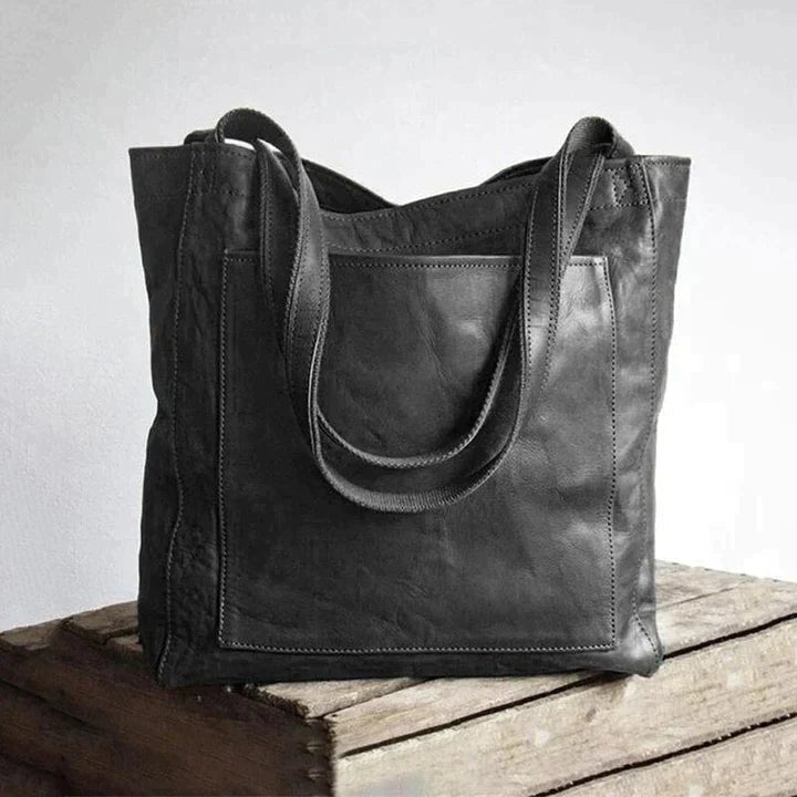 Effortless Tote Bag for Women Genuine-Leather Spacious