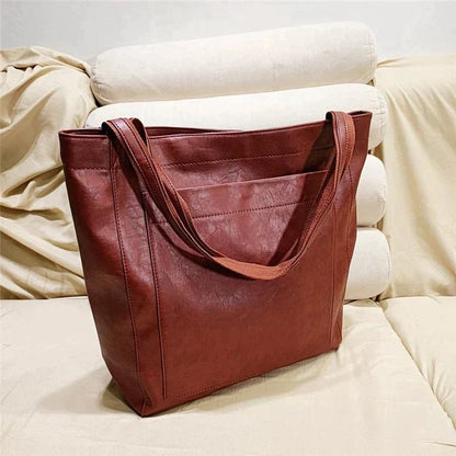 Effortless Tote Bag for Women Genuine-Leather Spacious