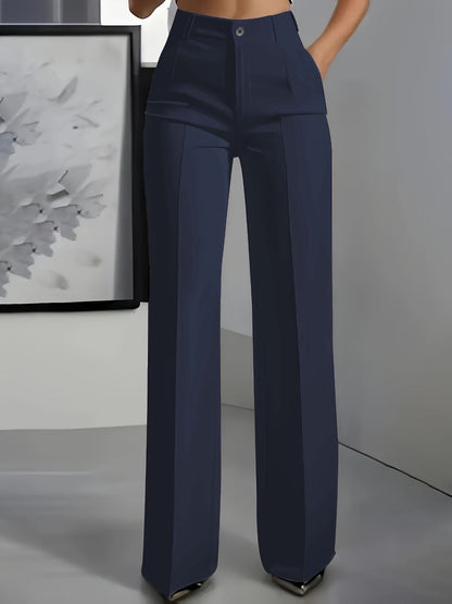 Elegant Wide-Leg Pants for Women High-Waisted Pleated