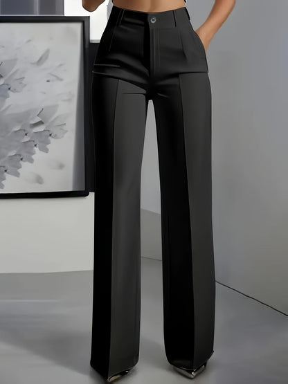 Elegant Wide-Leg Pants for Women High-Waisted Pleated