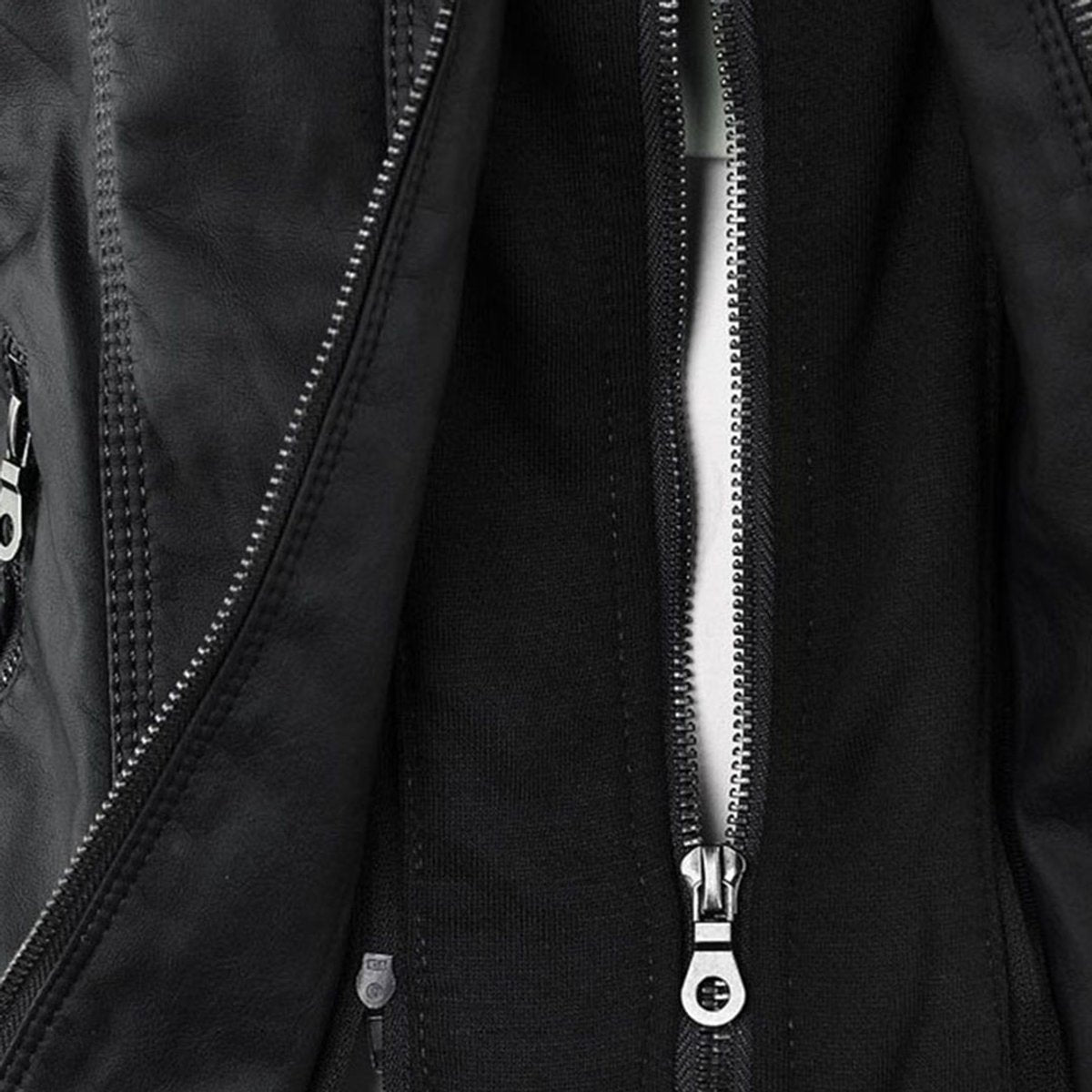 Stylish Moto Jacket for Women Hooded Faux-Leather