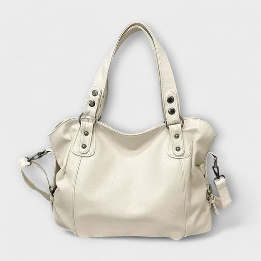 Effortless Shoulder Bag for Women Vegan-Leather Large-Capacity
