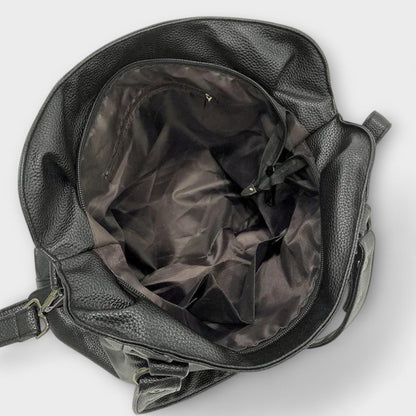 Effortless Shoulder Bag for Women Vegan-Leather Large-Capacity