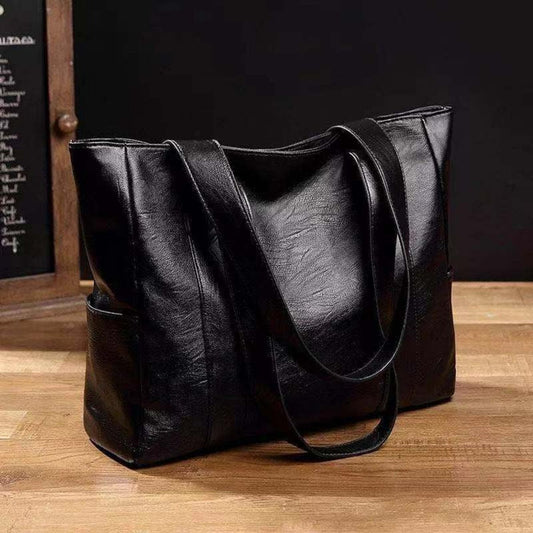 Effortless Tote Bag for Women Leather Large-Capacity