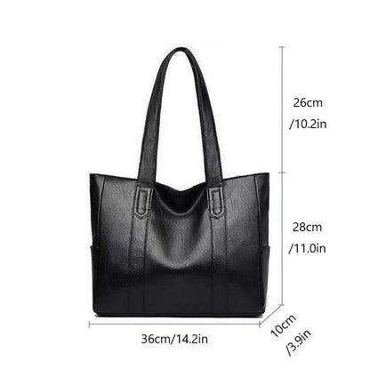 Effortless Tote Bag for Women Leather Large-Capacity