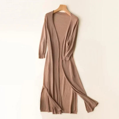 Effortless Cardigan for Women Open-Front Long Lightweight