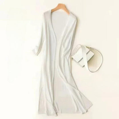Effortless Cardigan for Women Open-Front Long Lightweight