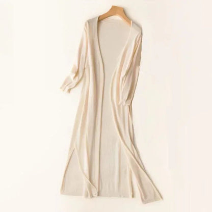 Effortless Cardigan for Women Open-Front Long Lightweight