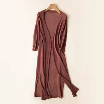Effortless Cardigan for Women Open-Front Long Lightweight