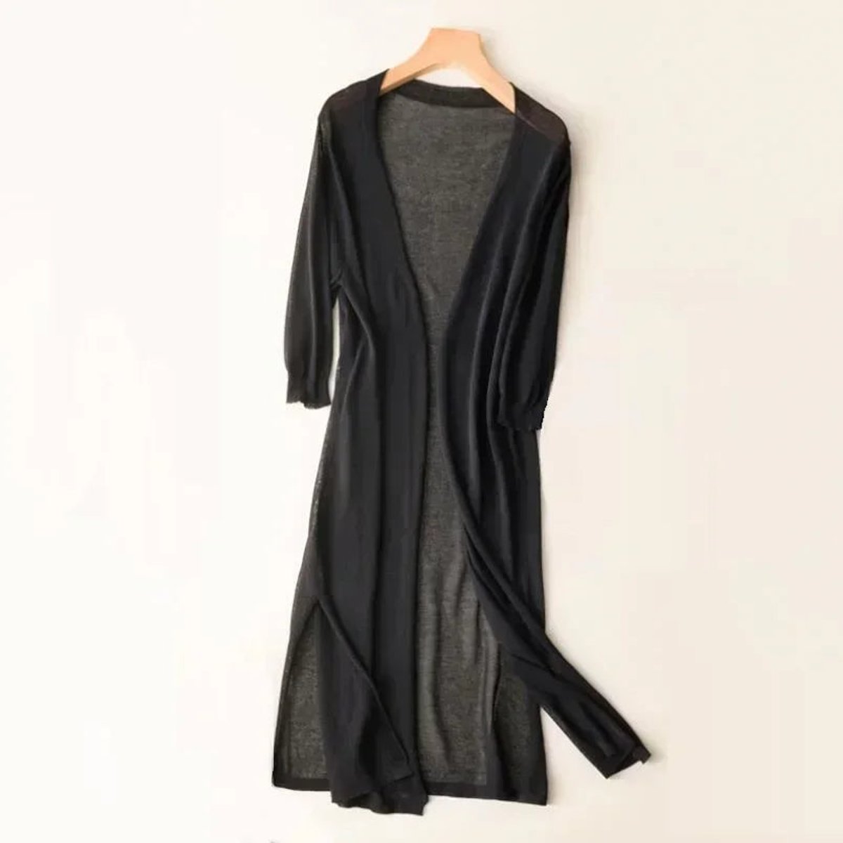 Effortless Cardigan for Women Open-Front Long Lightweight