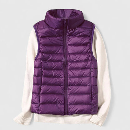 Effortless Puffer Vest for Women Zip-Up Sleeveless Quilted
