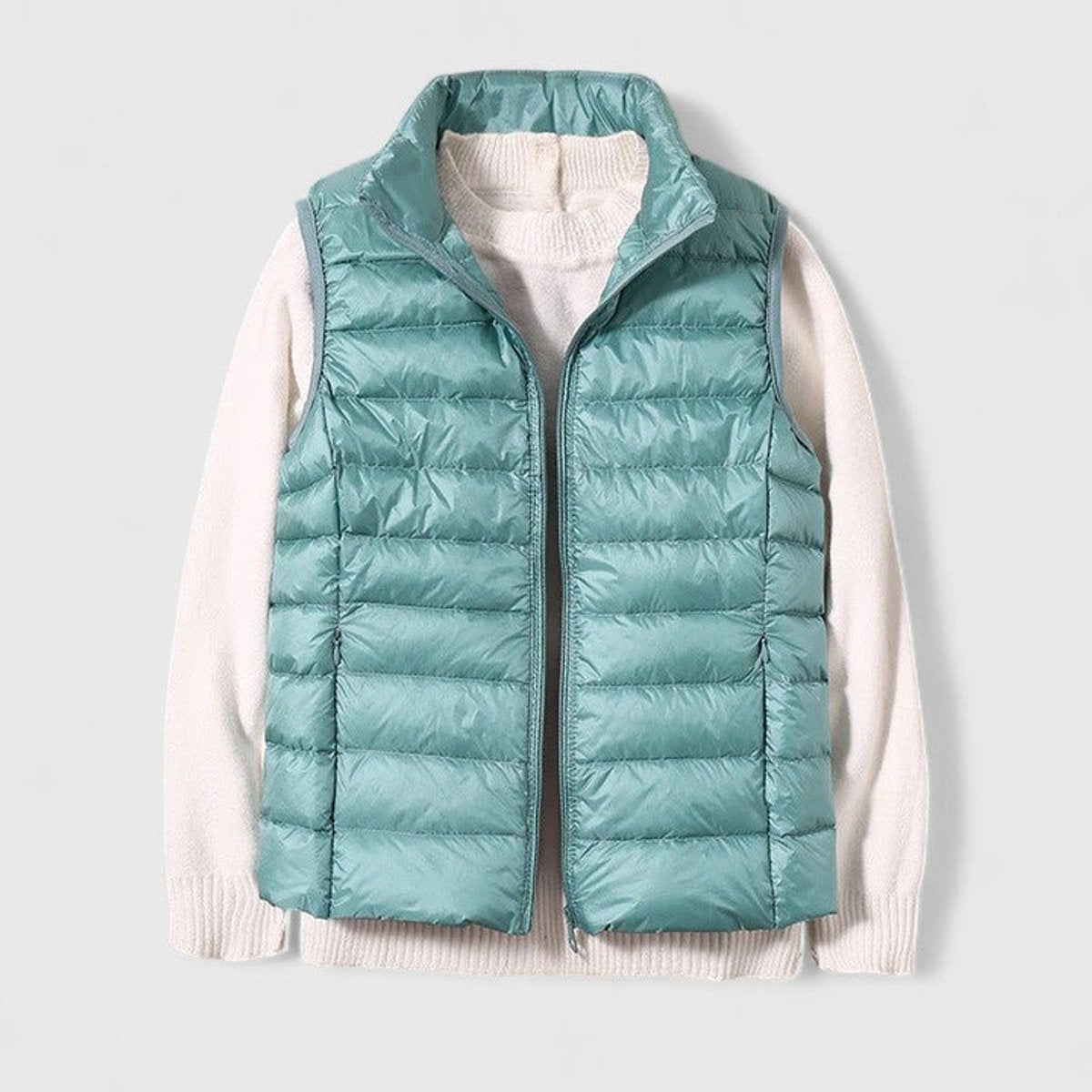 Effortless Puffer Vest for Women Zip-Up Sleeveless Quilted