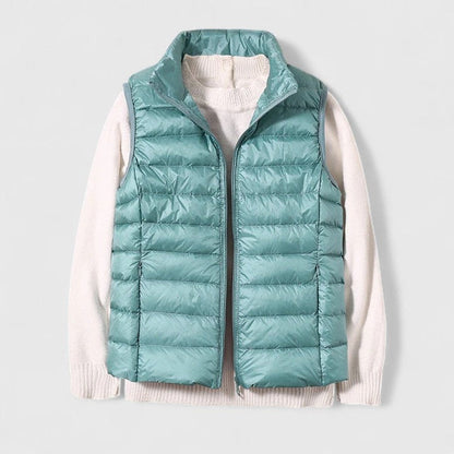 Effortless Puffer Vest for Women Zip-Up Sleeveless Quilted