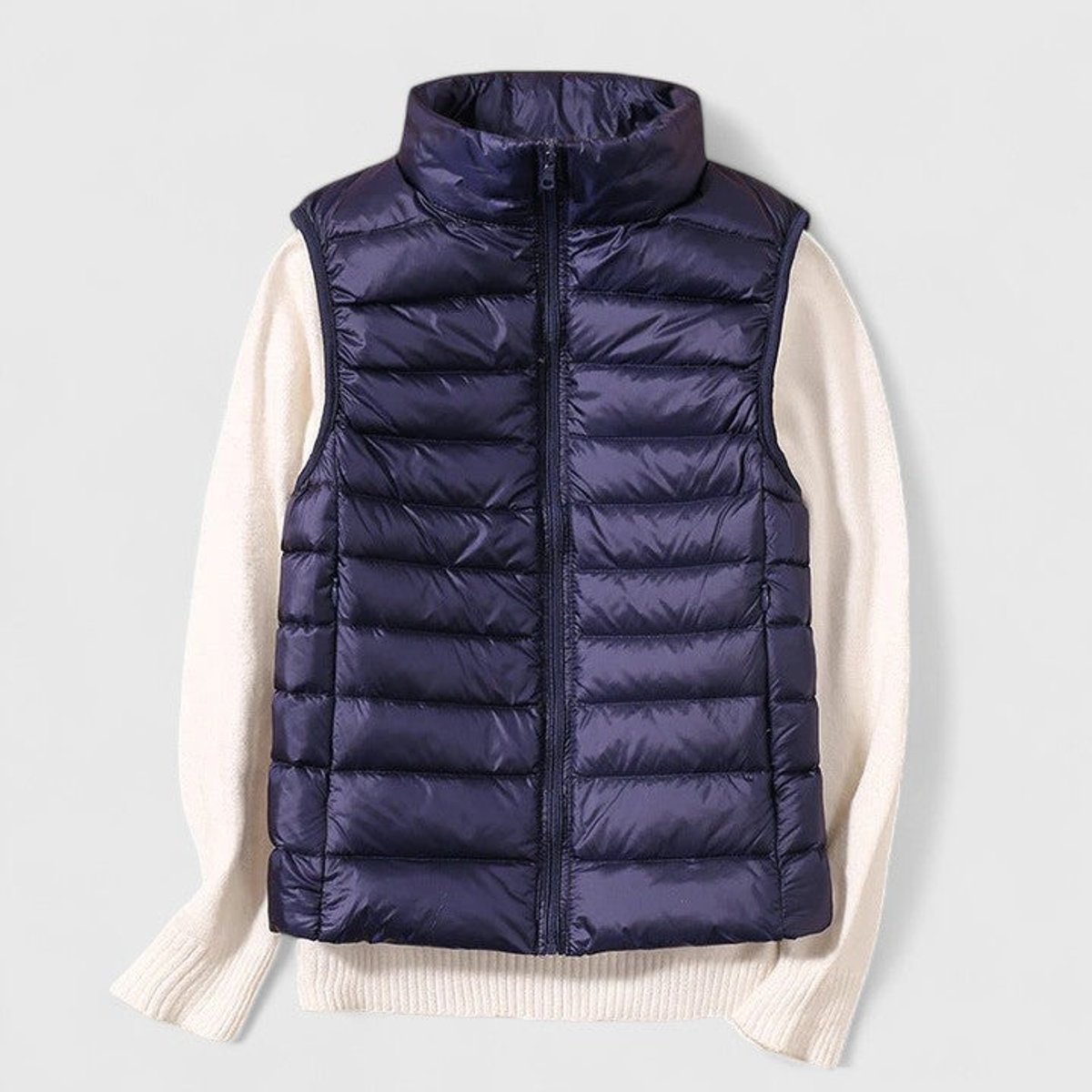 Effortless Puffer Vest for Women Zip-Up Sleeveless Quilted