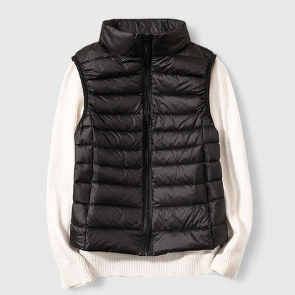 Effortless Puffer Vest for Women Zip-Up Sleeveless Quilted