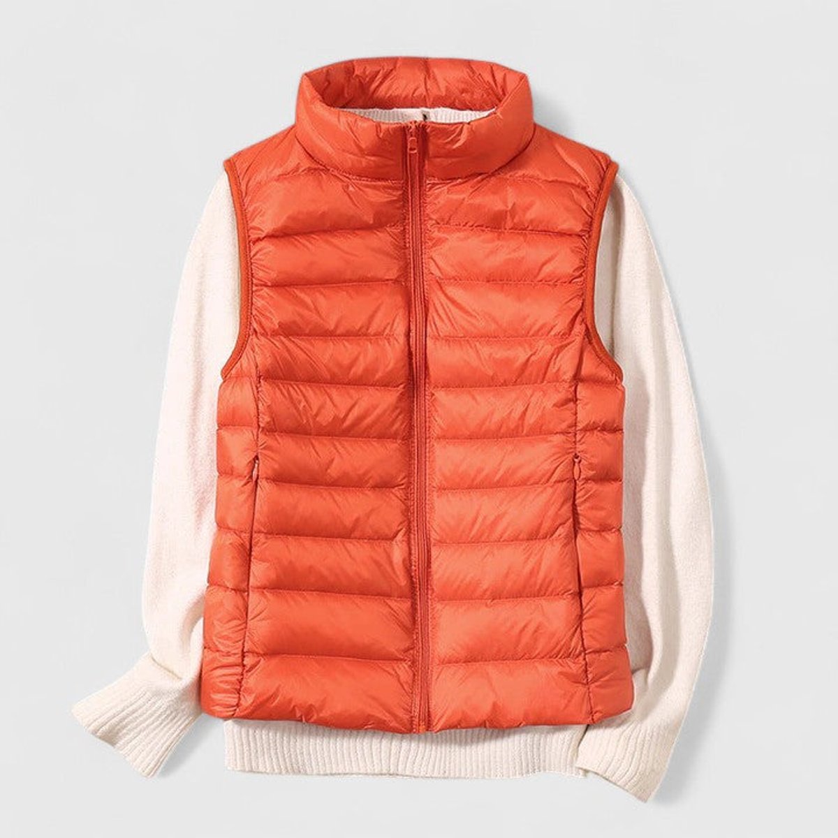 Effortless Puffer Vest for Women Zip-Up Sleeveless Quilted