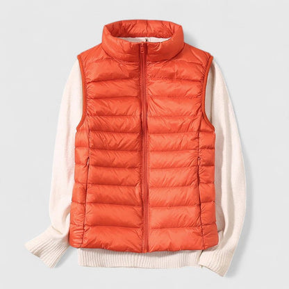 Effortless Puffer Vest for Women Zip-Up Sleeveless Quilted