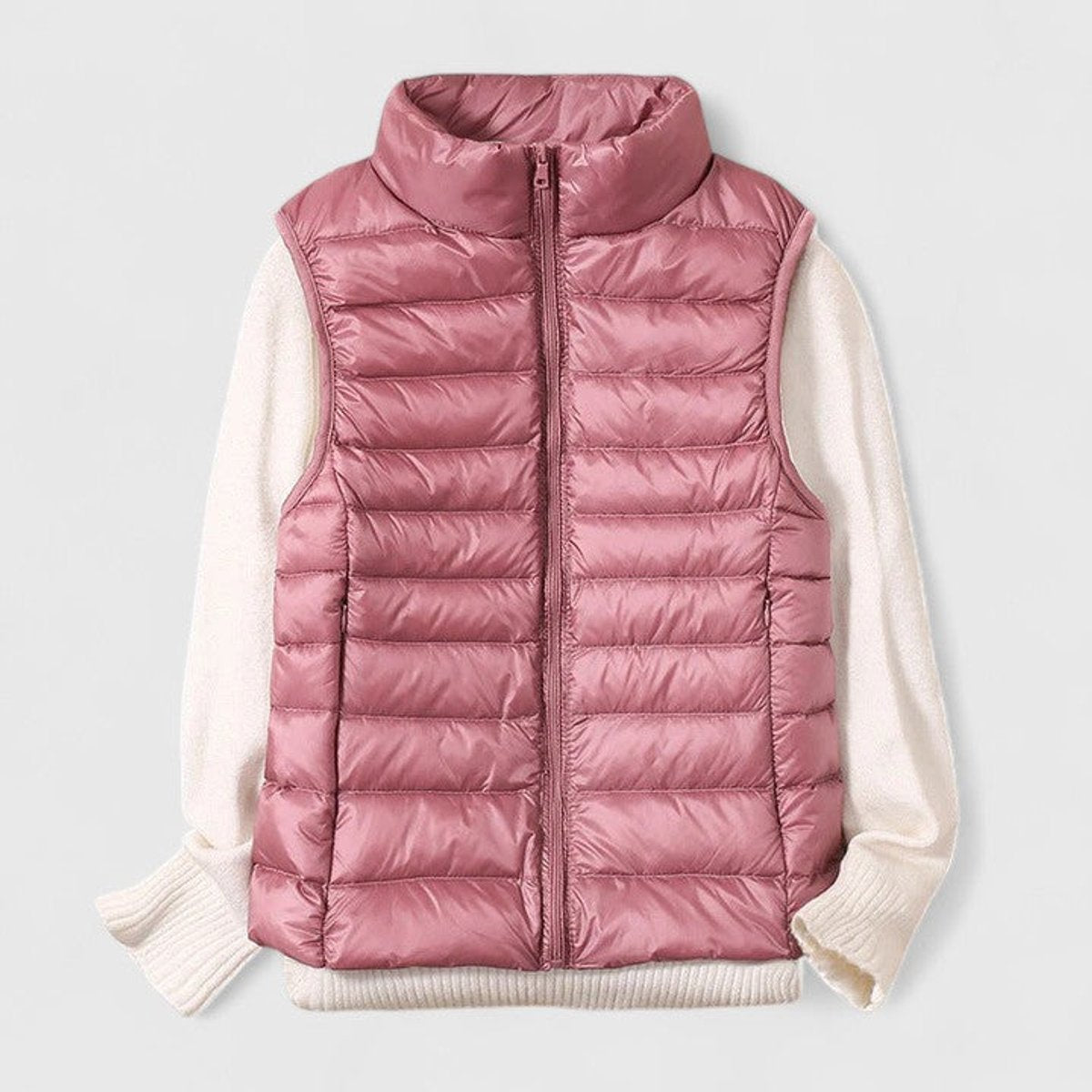 Effortless Puffer Vest for Women Zip-Up Sleeveless Quilted