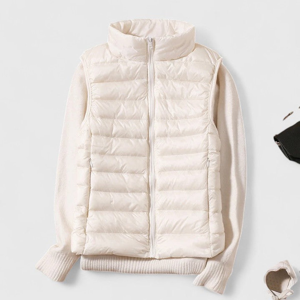Effortless Puffer Vest for Women Zip-Up Sleeveless Quilted