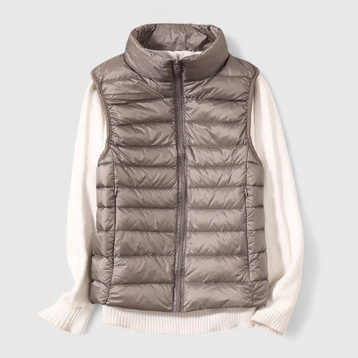 Effortless Puffer Vest for Women Zip-Up Sleeveless Quilted